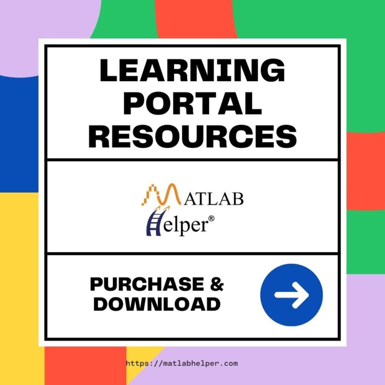 Book & Download Learning Portal Resources | MATLAB Helper